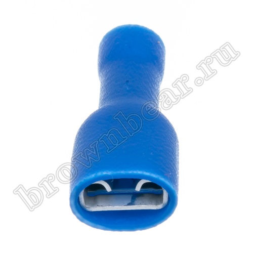 Клемма плоская обжимная 6.3 мм, гнездо на провод 1.5 - 2.5 мм², полностью изолированная, кратно 100шт., РПИ-М TAI-2FI фото 4