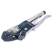 Пресс-клещи (кримпер) для обжима изолированных клемм на провод 10-20 AWG, с зачисткой и обрезкой YY-78-320
