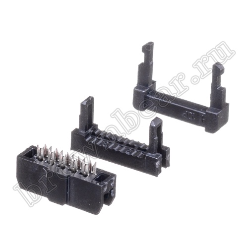 Разъем IDC 2х5 розетка на плоский кабель, шаг 2.00мм IDC2-10 фото 6