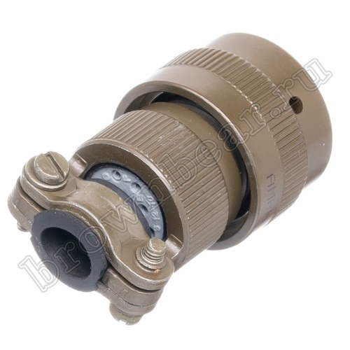 Разъём Amphenol серии 62IN, 10 контактов, вилка на кабель, тип 12, байонетный 62IN-16F-12-10P фото 5