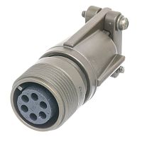 Разъём Amphenol серии MS, 6 контактов, розетка на кабель, тип 14S, наружная резьба MS3101E-14S-6S