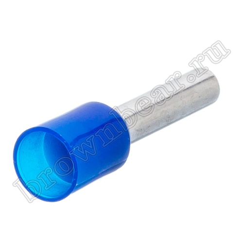 Кабельный наконечник штыревой втулочный изолированный НШВИ 10 мм, под опрессовку на провод 2.5 мм², упаковка 100шт. TIC-2.5-10 фото 5