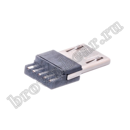 Разъем micro USB, вилка на кабель без корпуса, 5 контактов USB/Mc-SP/2 фото 2