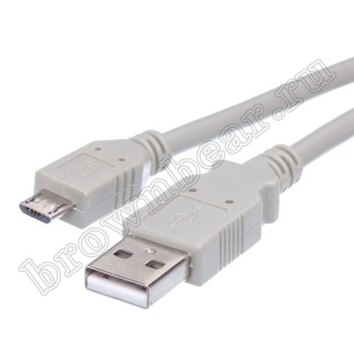 Кабель интерфейсный USB, type А - type micro USB, вилка - вилка, с ферритовым кольцом, 1.8 метра фото 2