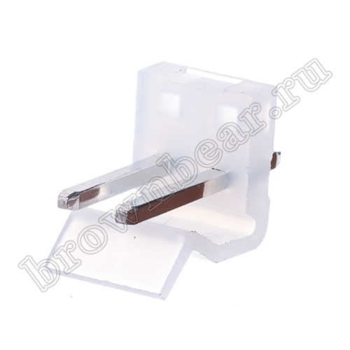 Разъем питания 2 контакта, вилка на плату, шаг 3.96 мм PWL-2