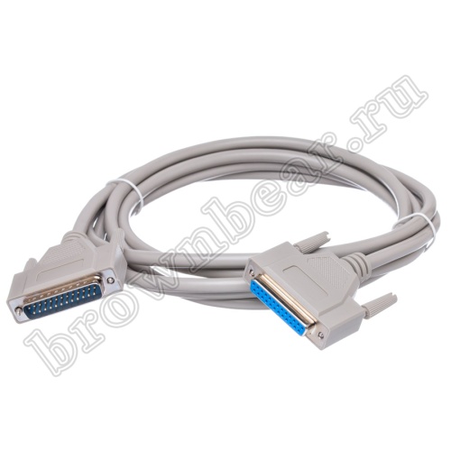 Кабель (шнур) RS-232 DB25F-DB25M, 25 проводов, 3 метра