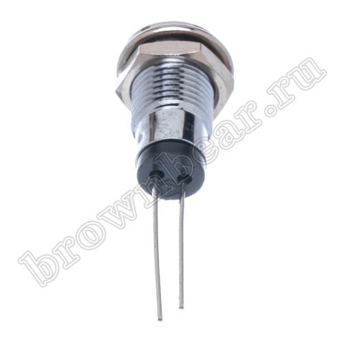 Светодиод 12В в корпусе индикаторный, зеленый, 12.0 mcd фото 2