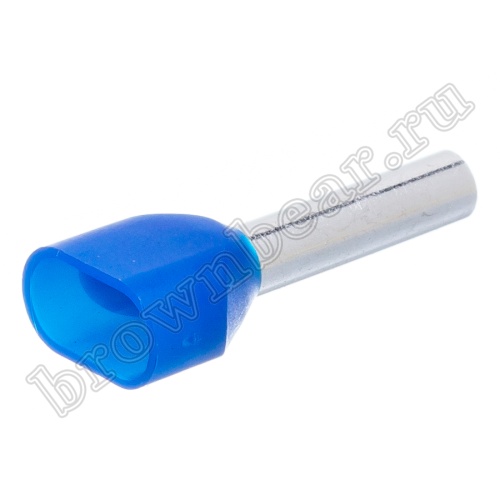 Наконечник штыревой втулочный изолированный НШВИ2 13 мм, под опрессовку на провод 2.5 мм², упаковка 100шт. TIC2-2.5-13 фото 5