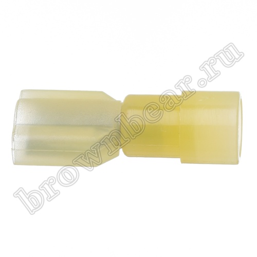 Клемма плоская обжимная 6.3мм, гнездо на провод 4.0 - 6.0 мм², полностью изолированная, под контакт 0.8 мм, кратно 100шт,  РПИ-М TAI-5.5I8 фото 2