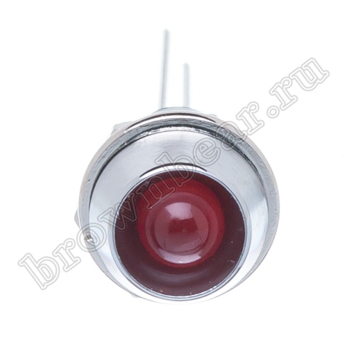 Светодиод в корпусе индикаторный, красный, 3.0 mcd фото 2