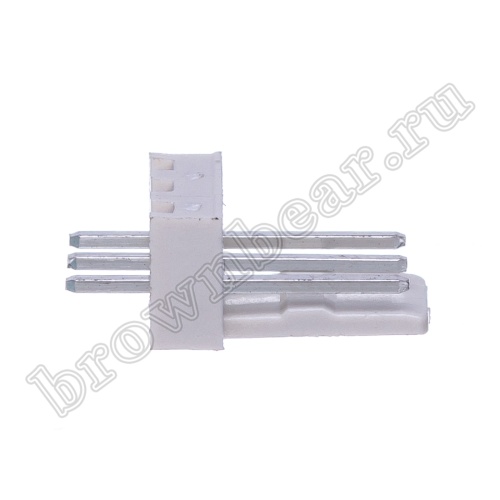 Разъем питания 3 контакта, вилка на плату, шаг 2.54 мм WF-3 фото 3