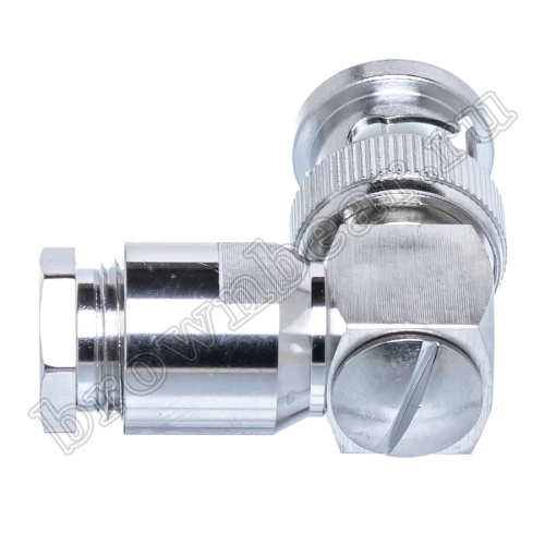 Разъем BNC штекер на кабель RG-58, угловой, пайка BNC-LS58P фото 5