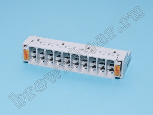 Магазин для разрядников к плинту 10 пар 