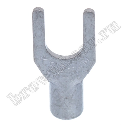 Клемма вилочная обжимная тип "U" 4.3 мм на провод 1.5 - 2.5 мм², неизолированная, кратно 100шт. TY-2-4 фото 4