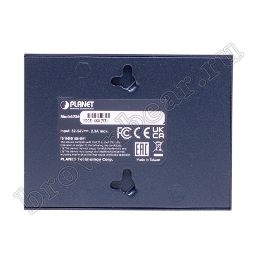 HPOE-460 PoE инжектор Planet 4 порта 10/100/1000Мб/с, IEEE 802.3at, 120Ватт фото 5