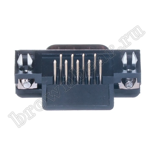 Разъем D-SUB 9 контактов, вилка на плату, прямой угол  7.2мм, тип 2 DRB-9MA фото 5