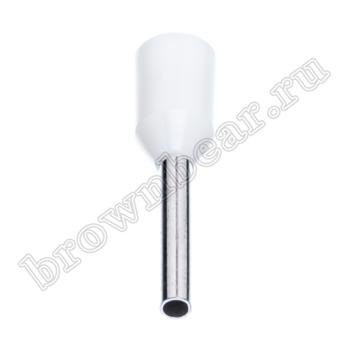 Кабельный наконечник штыревой втулочный изолированный НШВИ 8 мм, под опрессовку на провод 0.5 мм², упаковка 100шт. TIC-0.5-8 фото 2