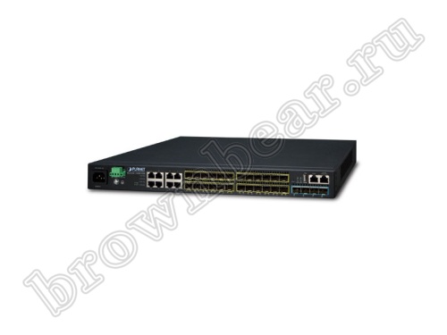 SGS-6341-16S8C4XR Управляемый L3 стекируемый коммутатор Planet, 16 портов SFP 100/1000Мбит/с, 8 портов TP/SFP 1000Мбит/с, 4 порта SFP+ 10Гб/с, с резервным питанием