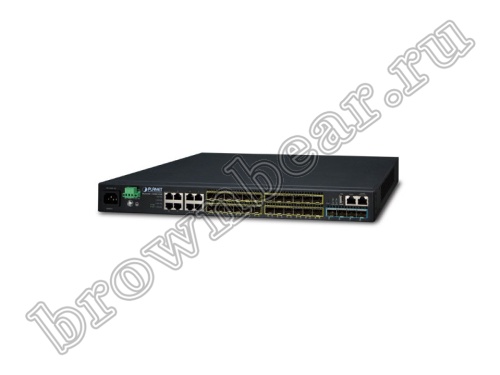 SGS-6341-16S8C4XR Управляемый L3 стекируемый коммутатор Planet, 16 портов SFP 100/1000Мбит/с, 8 портов TP/SFP 1000Мбит/с, 4 порта SFP+ 10Гб/с, с резервным питанием