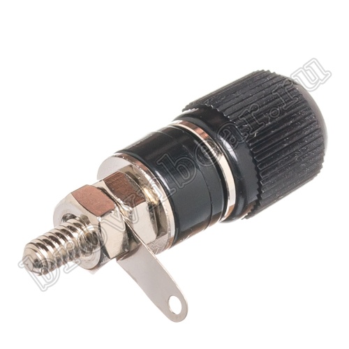 Клемма приборная для разъема Banana, тип 1 (гнездо), черная BP-1AB фото 4