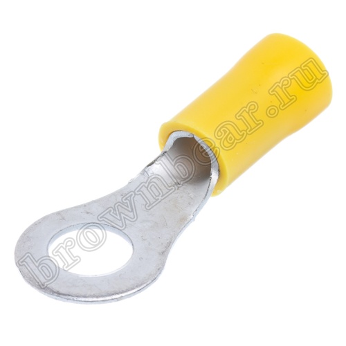 Клемма кольцевая обжимная тип "O" 6.4 мм, на провод 4.0 - 6.0 мм², изолированная, кратно 100шт. TRI-5.5-6