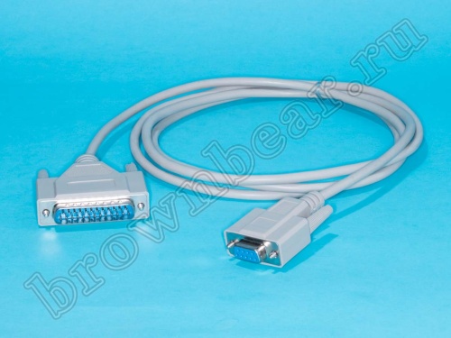 Кабель (шнур) модемный DB9F-DB25M, 9 проводов, 1.8 метра фото 2