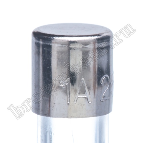 Предохранитель 5х20 мм, цилиндрический, стеклянный, быстрый, 1.0А/250В (GFE) фото 6