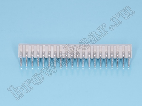 Разъем питания 20 контактов, вилка на плату, прямой угол, шаг 2.54 мм WF-20R фото 5