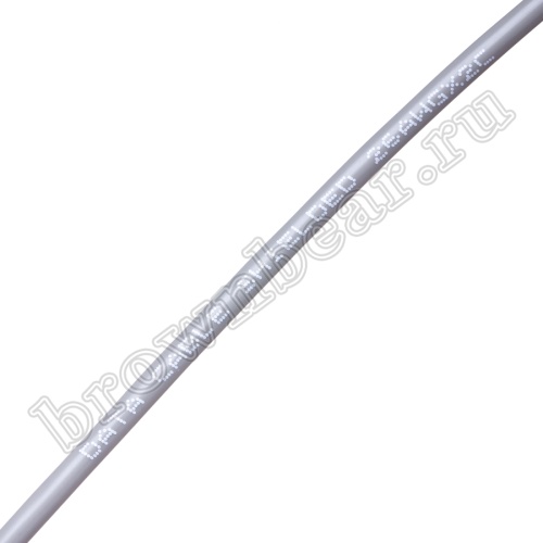 Кабель сигнальный коммуникационный 2 провода, 26AWG, бухта 50м, экранированный, серый SIN YU фото 2