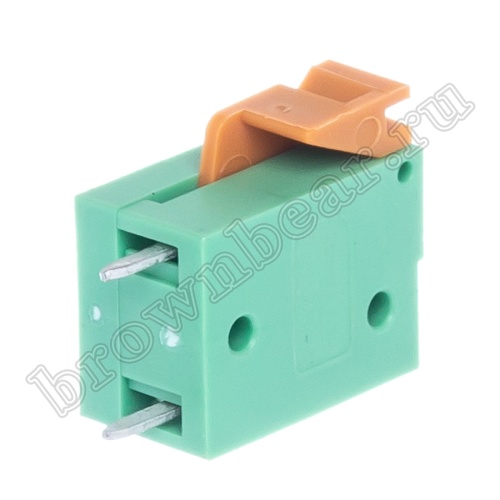 Клеммник нажимной на плату, 1 контакт, 5.08 мм TB-04 фото 4