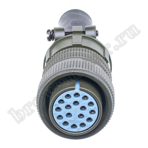 Разъём промышленный круглый MIL-5015 серии MS 17 контактов, гнездо на кабель фото 2