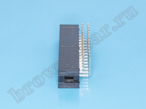 Разъем IDC 2х13 вилка на плату, шаг 2.54мм, прямой угол BH-26R фото 2