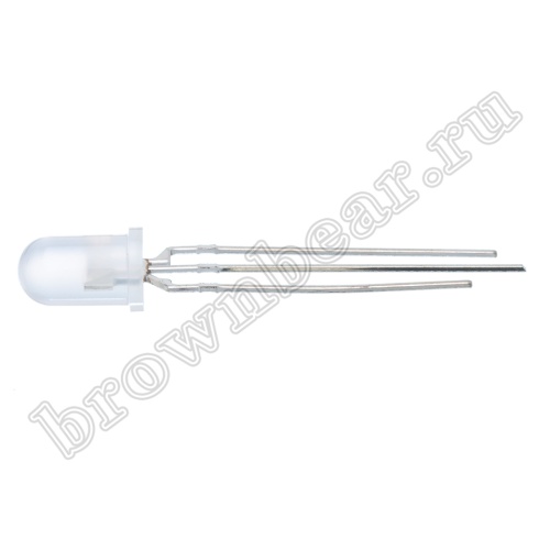 Светодиод индикаторный d=5мм, двухцветный красный/зеленый, 3.0/12.0 mcd, общий катод фото 2