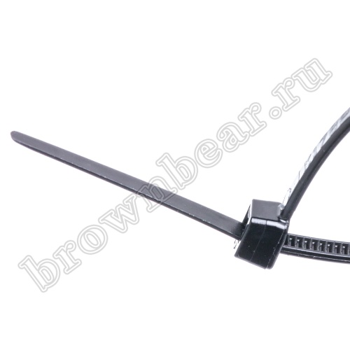 Стяжка (хомут) нейлоновая 100 x 2.5 мм, UV защита, черная, упаковка 100 шт. CV-100-W фото 3