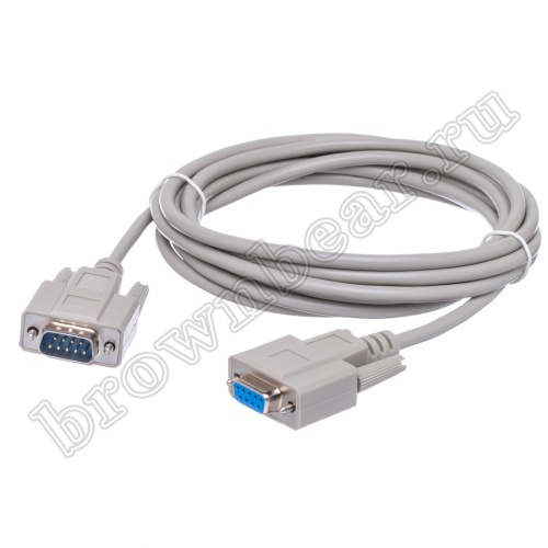 Кабель (шнур) RS-232 DB9F-DB9M, 3 метра