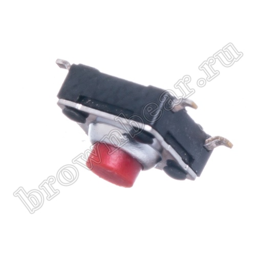 Кнопка тактовая влагозащищенная SMD, 6х6 мм, h=4.3 мм, 4 контакта фото 5