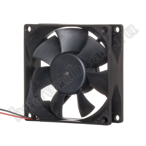 Вентилятор для корпуса 80х80х25, DC 12В, 0.20А, подшипник качения DAC8025M12B фото 3