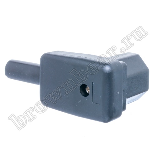 Разъем питания IEC C13, розетка на кабель разборная, прямой угол, 10A фото 5