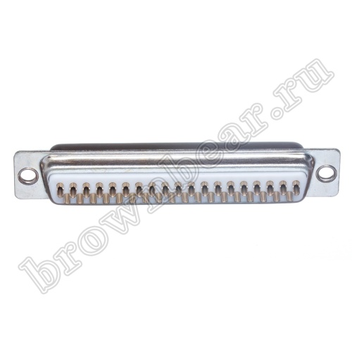 Разъем D-SUB 37 контактов, гнездо на кабель, пайка DB-37F фото 3