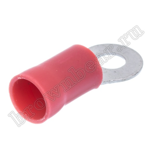 Клемма кольцевая обжимная тип "O" 5.3 мм, на провод 10.0 мм², изолированная, кратно 100шт. TRI-8-5 фото 3