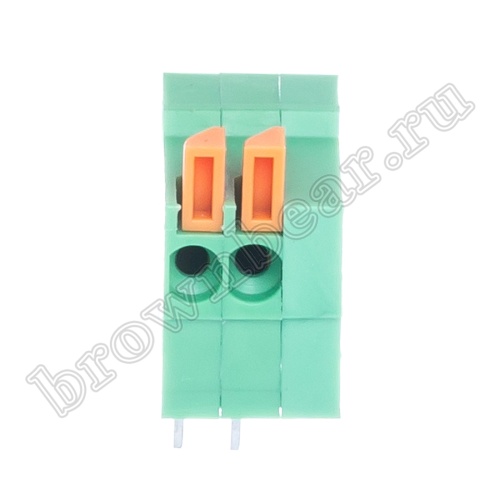 Клеммник нажимной на плату, 3 контакта, 2.54 мм, угловой TB-07AR фото 2