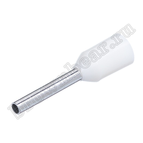 Кабельный наконечник штыревой втулочный изолированный НШВИ 8 мм, под опрессовку на провод 0.5 мм², упаковка 100шт. TIC-0.5-8