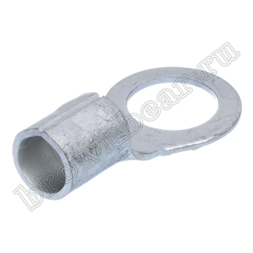 Клемма кольцевая обжимная тип "O" 10.5 мм, на провод 16.0 мм², неизолированная, кратно 100шт. TR-14-10 фото 2