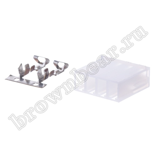 Разъем питания 4 контакта, гнездо на кабель, шаг 3.96 мм PHU-4 фото 3