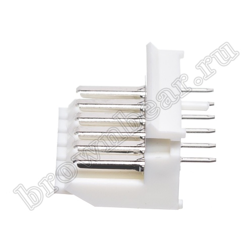 Разъем питания 6 контактов, вилка на материнскую плату, шаг 3.96 мм HPB-6M фото 3