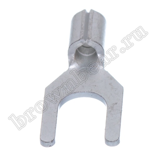 Клемма вилочная обжимная тип "U" 4.0 мм, на провод 0.25 - 1.5 мм², неизолированная, кратно 100шт. TY-1.25-4S фото 5