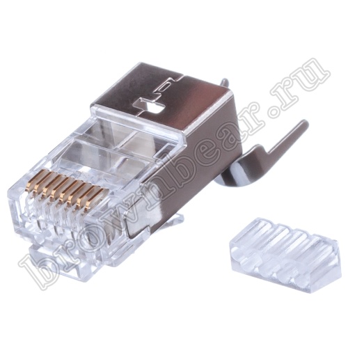 Разъём RJ-45 экранированный, 6 категории, со вставкой TPS6-8P8C-S2