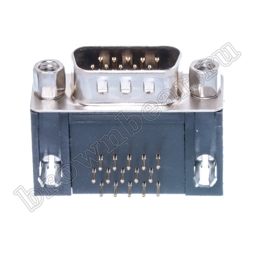 Разъем D-SUB  15 контактов высокой плотности, вилка на плату, прямой угол DHR-15M фото 6