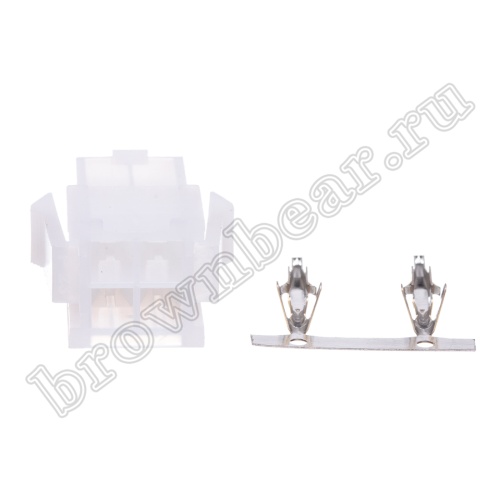 Разъем питания Mini-Fit 4 контакта, вилка на кабель, шаг 4,2мм MF-4M фото 4