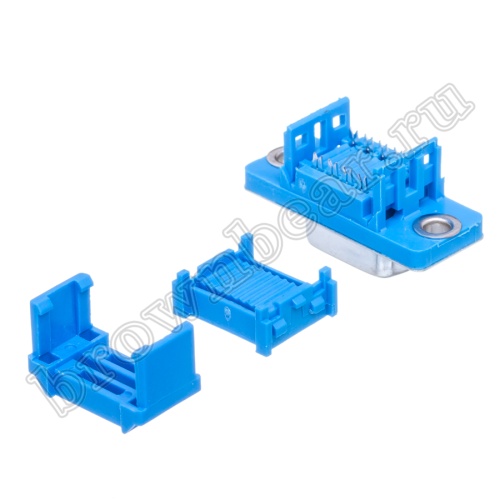 Разъем D-SUB  9 контактов, гнездо на плоский кабель DI-9F фото 5